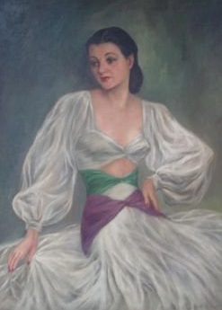 Lucille's painted portrait